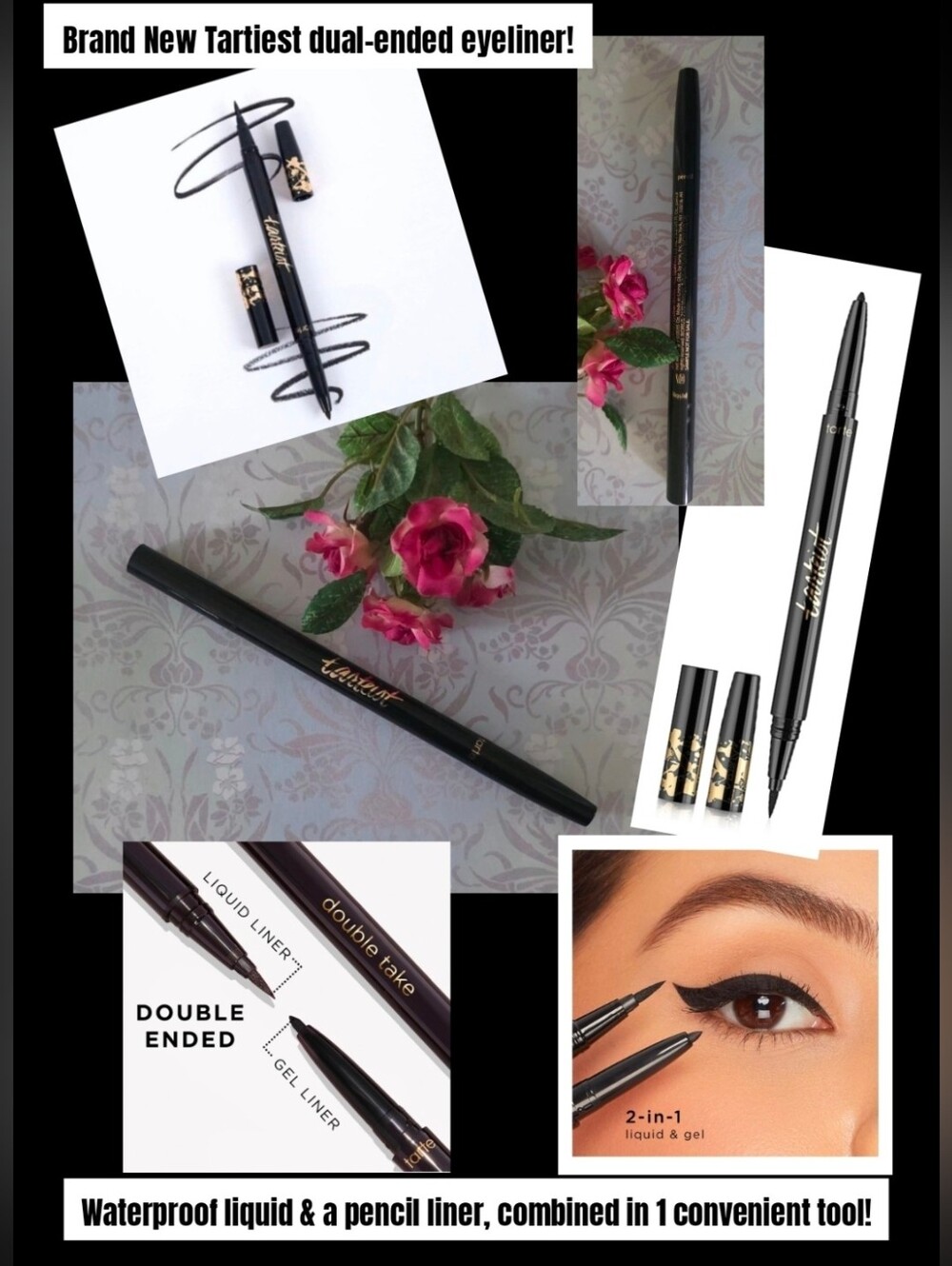 Best-Selling, Award Winning Tarte Tarteist Double Take Dual-ended Eyeliner!